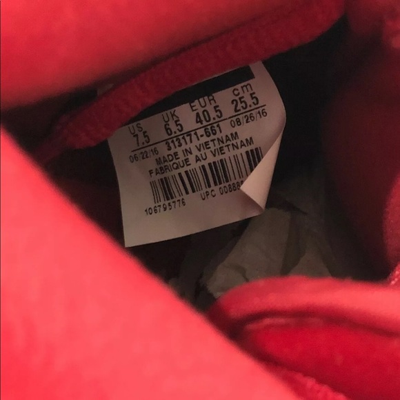 🔴SOLD🔴NIKE DUNK HIGH SB GYM RED-WHITE RED VELVET - Picture 8 of 8